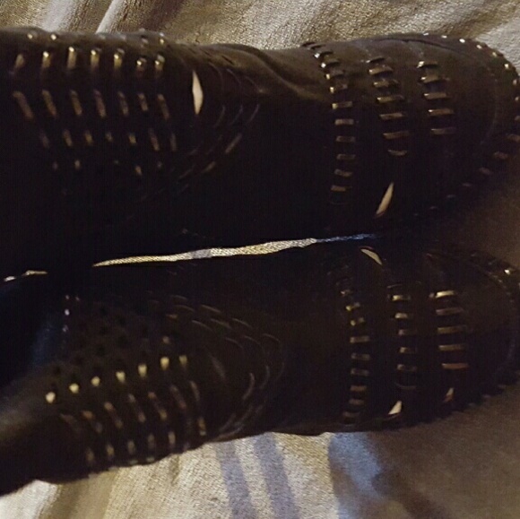Free people black suede booties - Picture 2 of 4