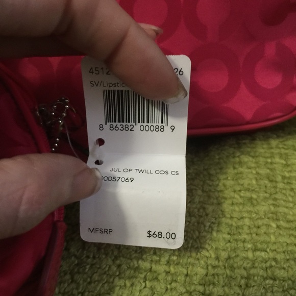 NWT Coach Cosmetic Cases - Set of 2 - Lipstick Red - Picture 3 of 4