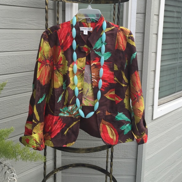 Coldwater Creek Silk Blazer