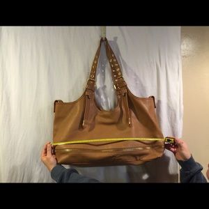 MAXX by New York XLarge tan leather tote