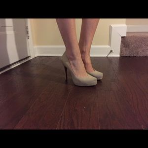BCBGeneration Nude Platform Pumps