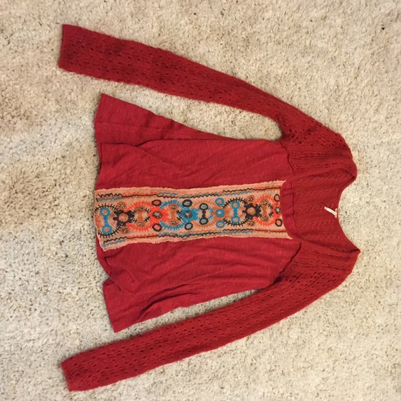 Warm peasant style sweater