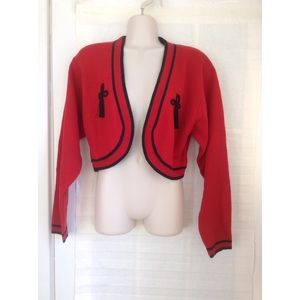 Women's Designer Sweater Red Medium
