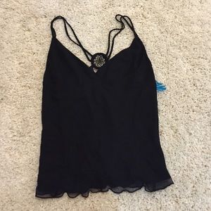 Black tank top