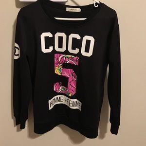 Black Chanel sweater
