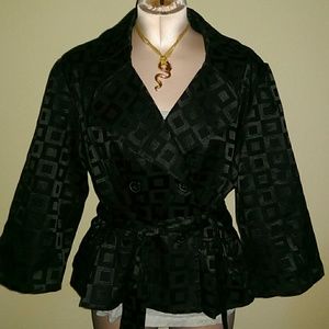 Retro Black Elle tailored jacket