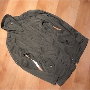 Olive green utility jacket