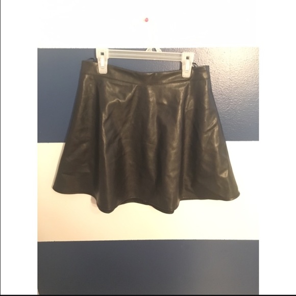 Faux Leather skater skirt