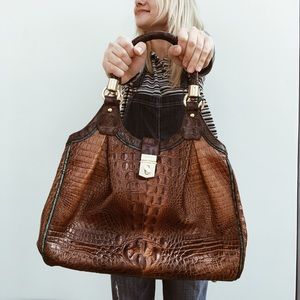 BRAND NEW Brahmin Crocodile Leather Purse
