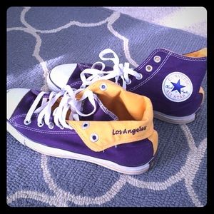 LA Laker Converse sneakers