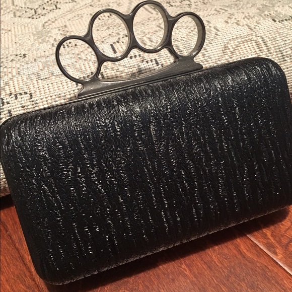 SOLD Black clutch - Picture 1 of 3