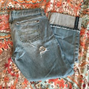 Abercrombie & Fitch faded jeans