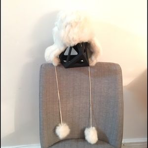 Armani Exchange Rabbit Fur Trapper Hat