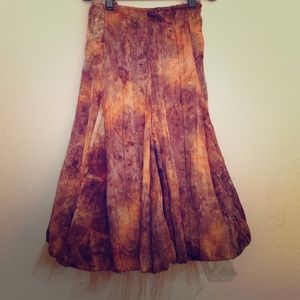 Satin beaded skirt with tulle underskirt size 12