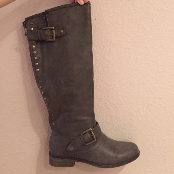 Steve Madden Red Zipper Boots Style: Cactuss