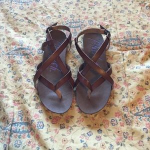 brown sandals