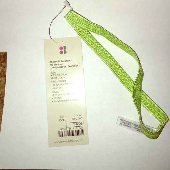 Sweaty Betty Accessories - Skinny Rubberised workout headband