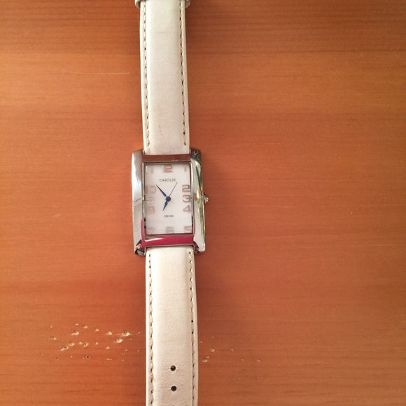 Carolee White Swiss Watch