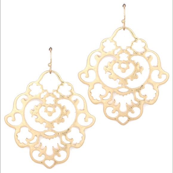 Beautiful Gold Filigree Earrings