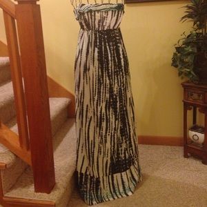 BILLABONG Maxi Dress navy/cream tie dye-Gent used