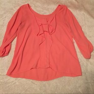 Coral blouse
