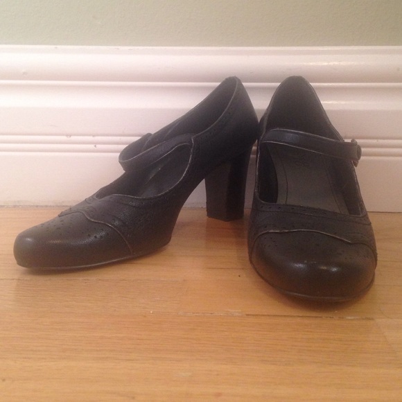 Franco Sarto Black Vintage Inspired Heels