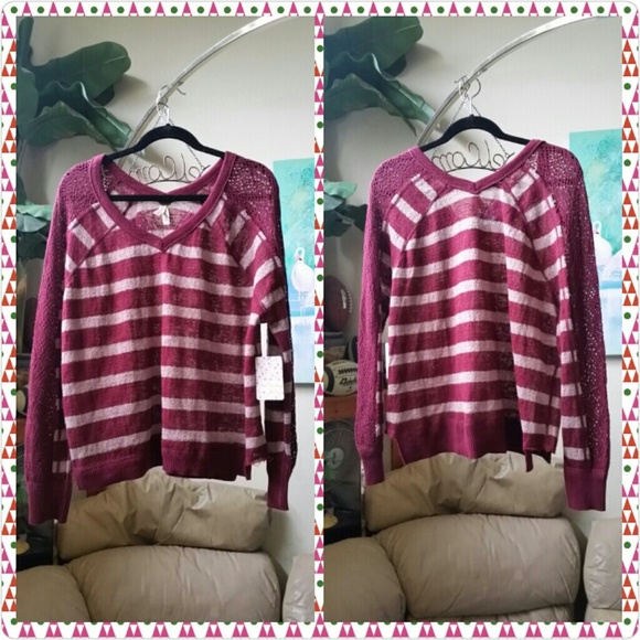 Free People "Fluffy Long Sleeve Lou Swift" Sweatr