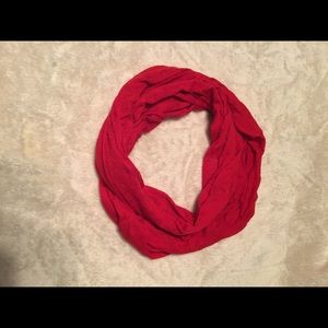 Red infinity scarf
