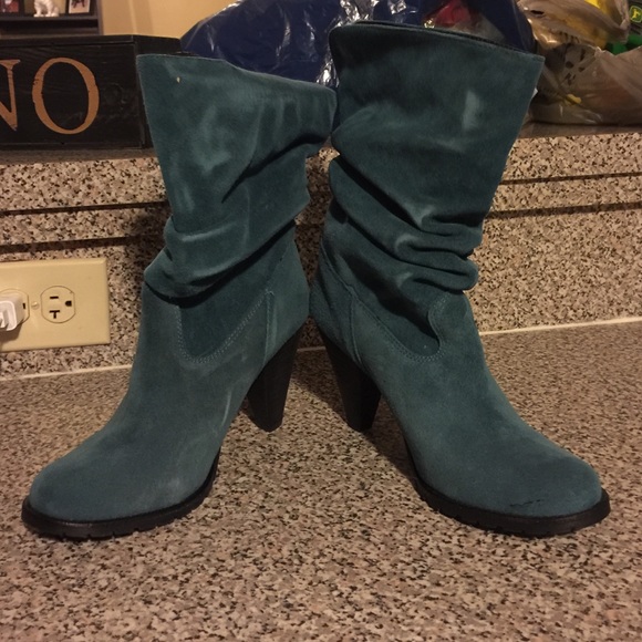 Turquoise boots