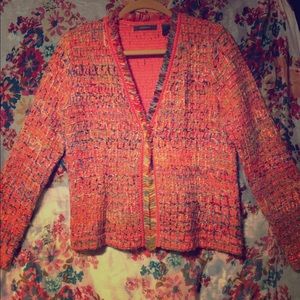 multicolored long sleeve blazer
