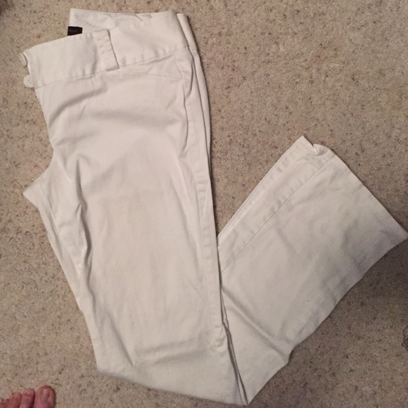 The Limited white drew fit boot cut pants