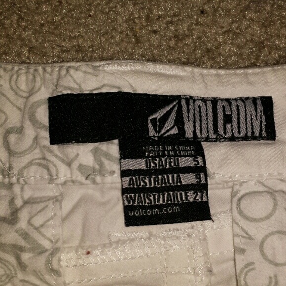 Volcom white shorts