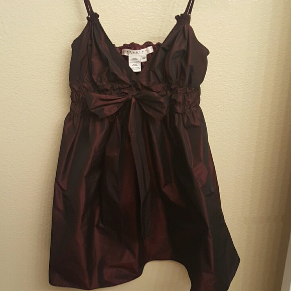MAX STUDIO xs petite Holiday dress in wine color