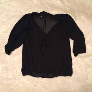 Black shear blouse
