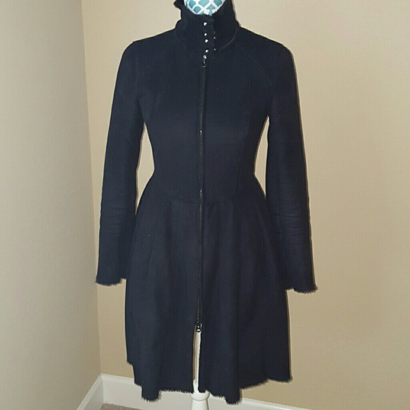 Armani Exchange Faux Suede Coat Size Small