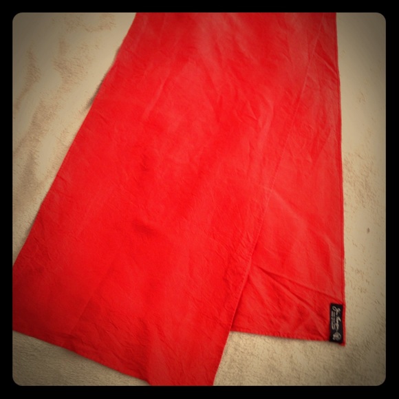 Vintage crinkle silk scarf