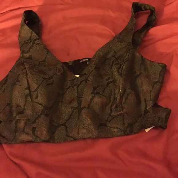 metallic Bustier