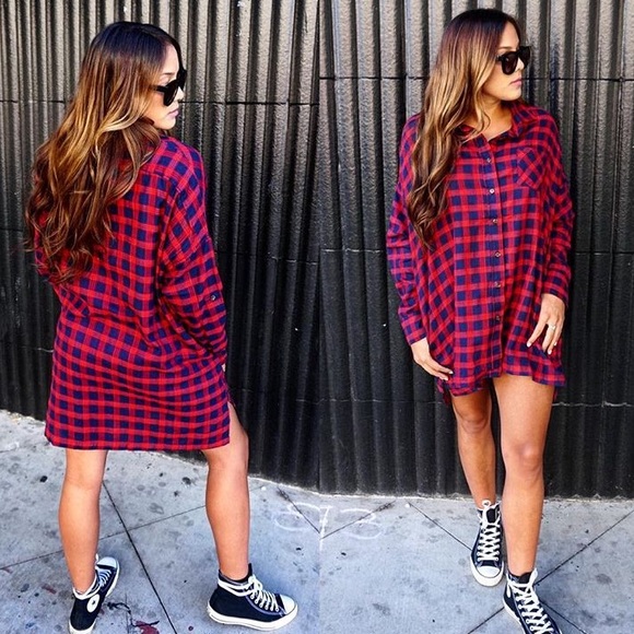 Flannel dress