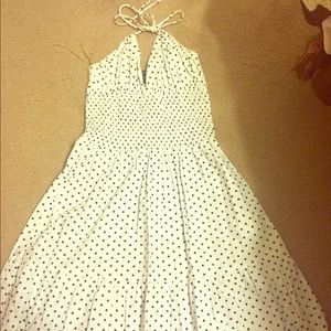 Rampage polka dot halter sundress