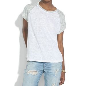 Madewell Linen Ringer Muscle Tee