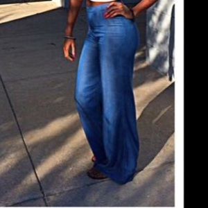 High Waist Flare Out Pants