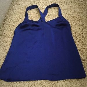 J. Crew Royal Blue Silk Top