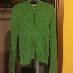 St. John's Bay Hooded Cable-knit Sweater