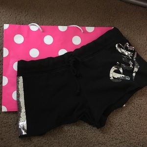 VS PINK Bling Lounge Shorts Sz S