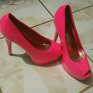 Hot pink heels