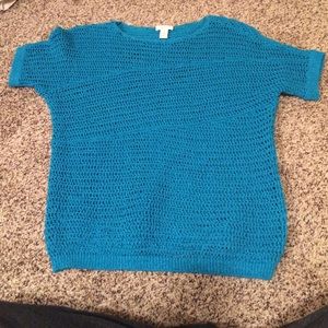 Blue chico's sweater
