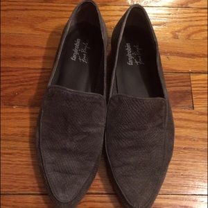 Free People grey suede loafers