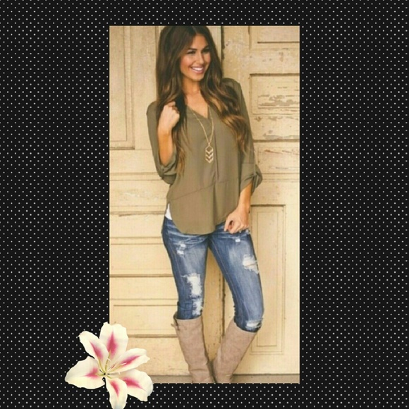 Tops - Sheer 3/4 Sleeve