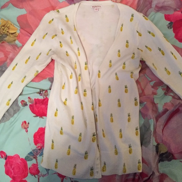 Pineapple Print Cardigan