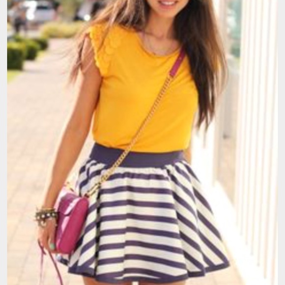 ⚓COMBO LISTING! Ted Baker skirt and yellow top ⚓️